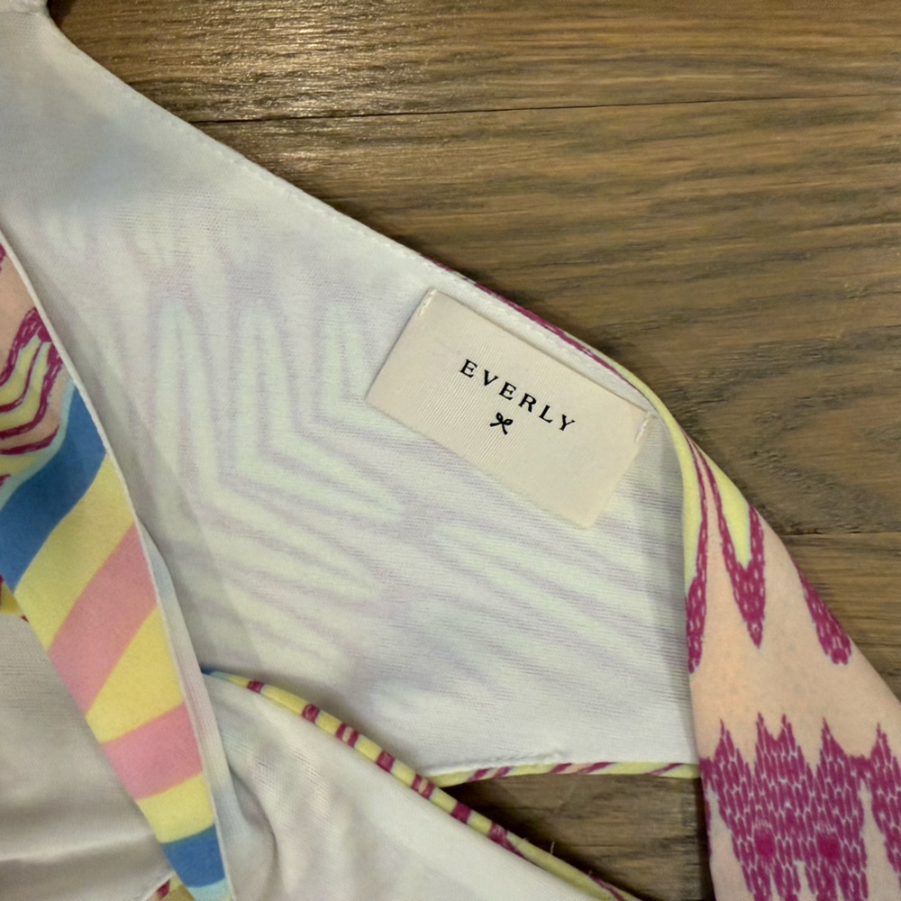 Everly Multicolor Patterned Fabric - Picture 2 of 4